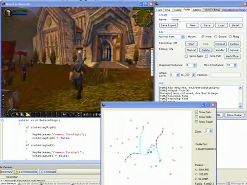 Wow GPBot Waypoint Hotspot System World of Warcraft Bot Free
