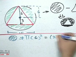 Ejercicios de áreas sombreadas en figuras - HD