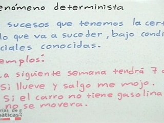 Fenómeno aleatorio y fenómeno determinista (probabilidad) - HD