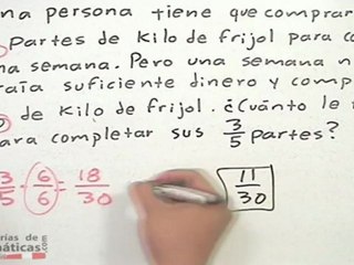 Problema 1 donde se aplican las fracciones