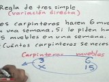 Ejercicio 2 de regla de tres (variación directa)