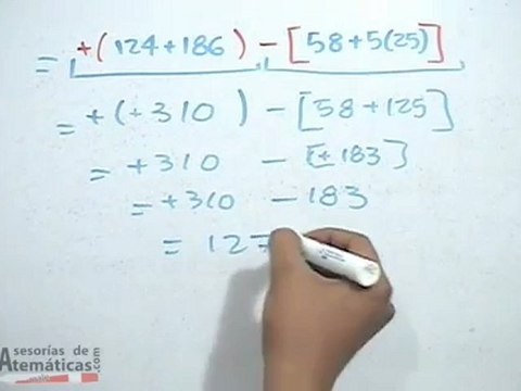 Problema que genera una expresión con signos de agrupación
