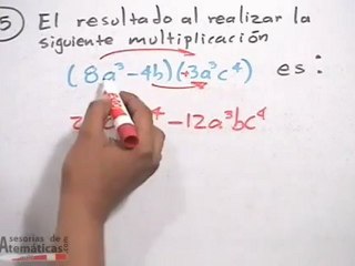 Multiplicar una expresión de un monomio con un binomio