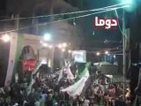 فري برس ريف دمشق دوما مسائية الثوار رغم رصاص 17 4 2012 ج2 Damascus