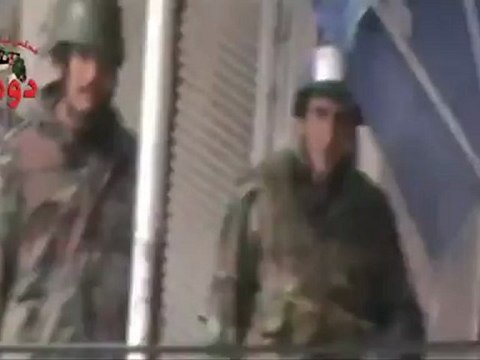 فري برس ريف دمشف دوما انتشار الجيش و الشبيحة اثناء المداهمات 17 4 2012 ج1 Damascus