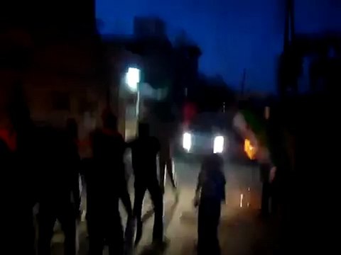 فري برس دمشق مسائية ثوار الشام في حي المصطفى منطقة المزة 17 4 2012 Damascus