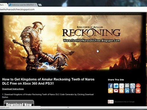 Get Free Kingdoms Of Amalur Reckoning Teeth of Naros DLC - Xbox 360 - PS3