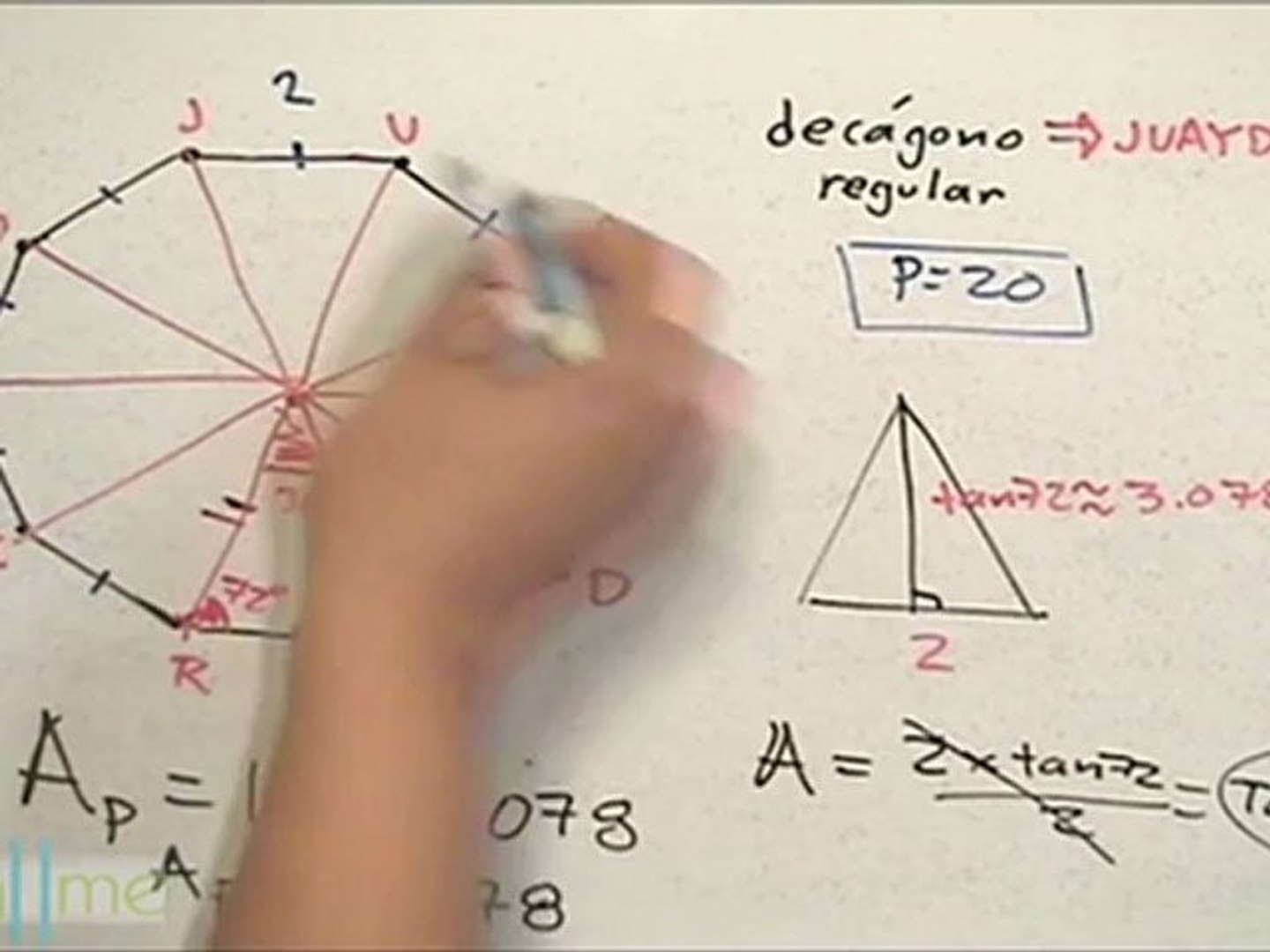 Área y perímetro de un decágono regular (JUAYDERITO) - HD - Vídeo  Dailymotion