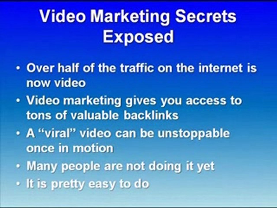 Online Video Marketing Made Easy - Video Tutorial