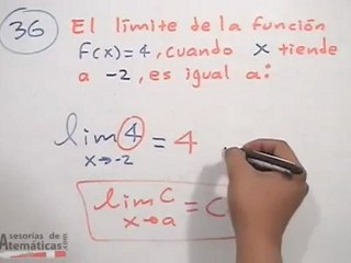Evaluar un límite de una constante (guía de biológicas y de la salud - UNAM)