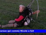 Ecole Grand Vol Paramoteur, Paris Nord Ouest, 1er vol de Nicole