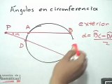 Tipos de ángulos en la circunferencia