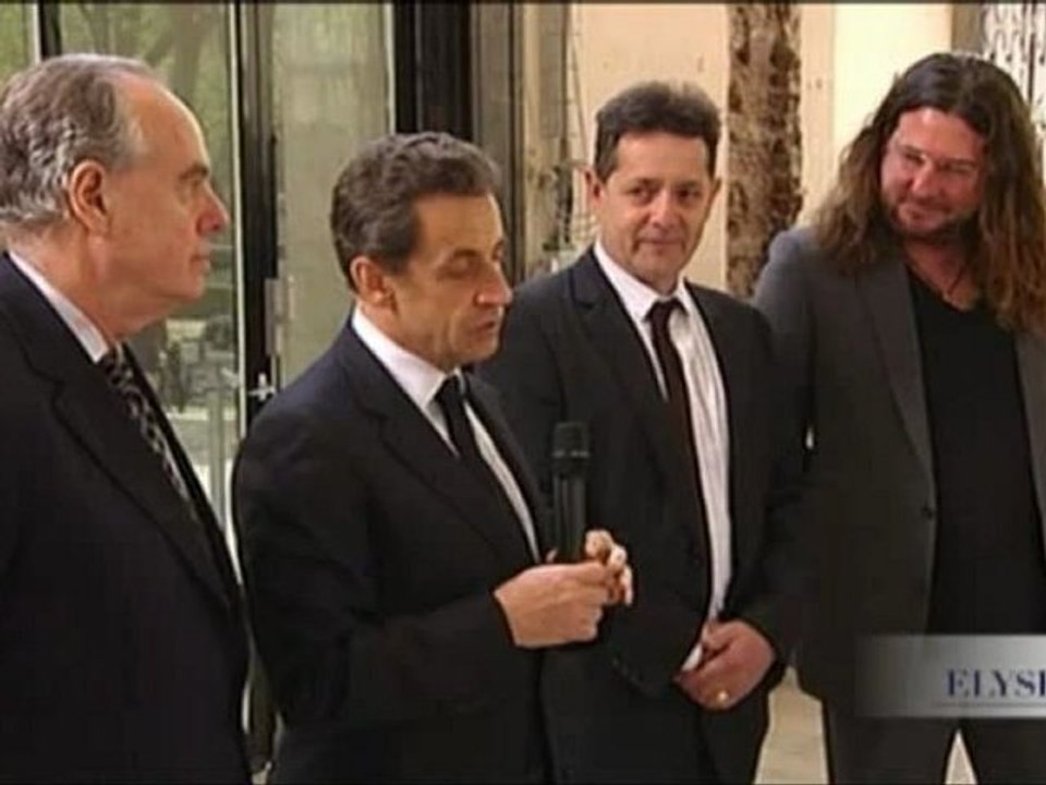 Allocution de N. Sarkozy au Palais de Tokyo à Paris