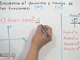 Dominio y rango de una función cuadrática (ejercicio)