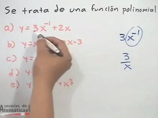 Identificar a una función polinomial (ejercicio)
