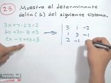 Obtener un determinante de un sistema 3x3