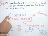 Problema de hallar un número que genera una ecuación cuadrática