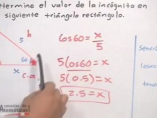 Ejercicio de una razón trigonométrica