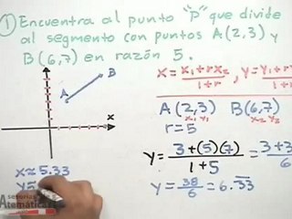 División de un segmento en una razón dada - PARTE 1