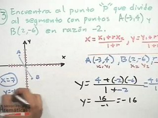 División de un segmento en una razón dada - PARTE 2