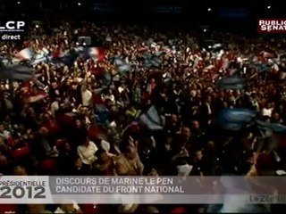 Meeting de Marine Le Pen au Zénith, 17/04/2012