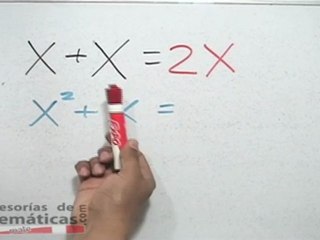 Error tipico al sumar terminos algebraicos semejantes - HD