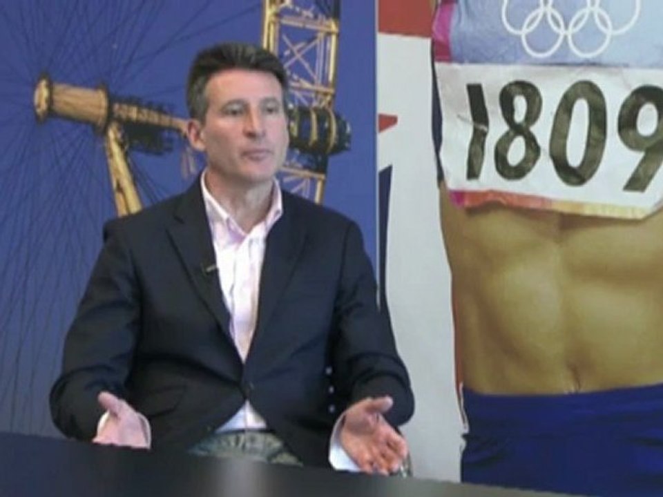 Sebastian Coe 100 Tage vor Olympia