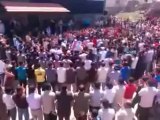 فري برس درعا ابطع مظاهرة صباحية لنصرة المدن المنكوبة 18 4 2012 Daraa