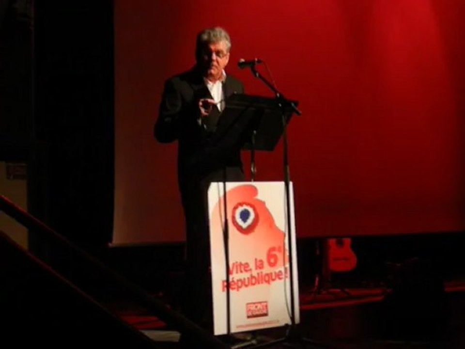 PIERRE TRAPIER AU MEETING DU FRONT DE GAUCHE A CHABEUIL