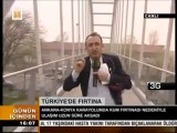 Ankarada şiddetli Rüzgar Mehmet KIVANÇ 3G ile ülke tv canlı bağlantı