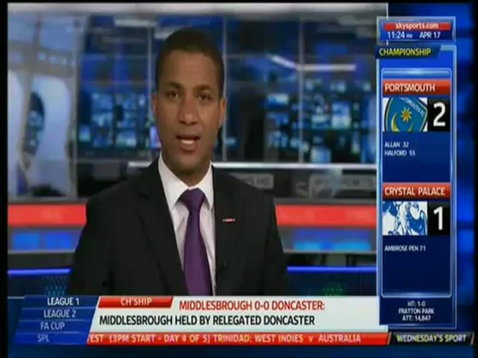 www.dailygoalz.com - Portsmouth 2-1 Crystal Palace Highlights