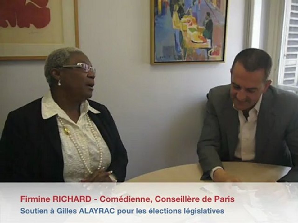 GILLES ALAYRAC 2012 - Soutien de Mme FIRMINE RICHARD