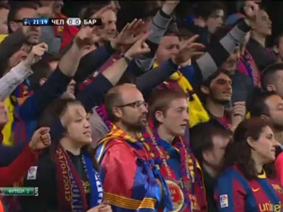 Челси - Барселона 1/2 финала Лиги Чемпионов УЕФА 1 тайм