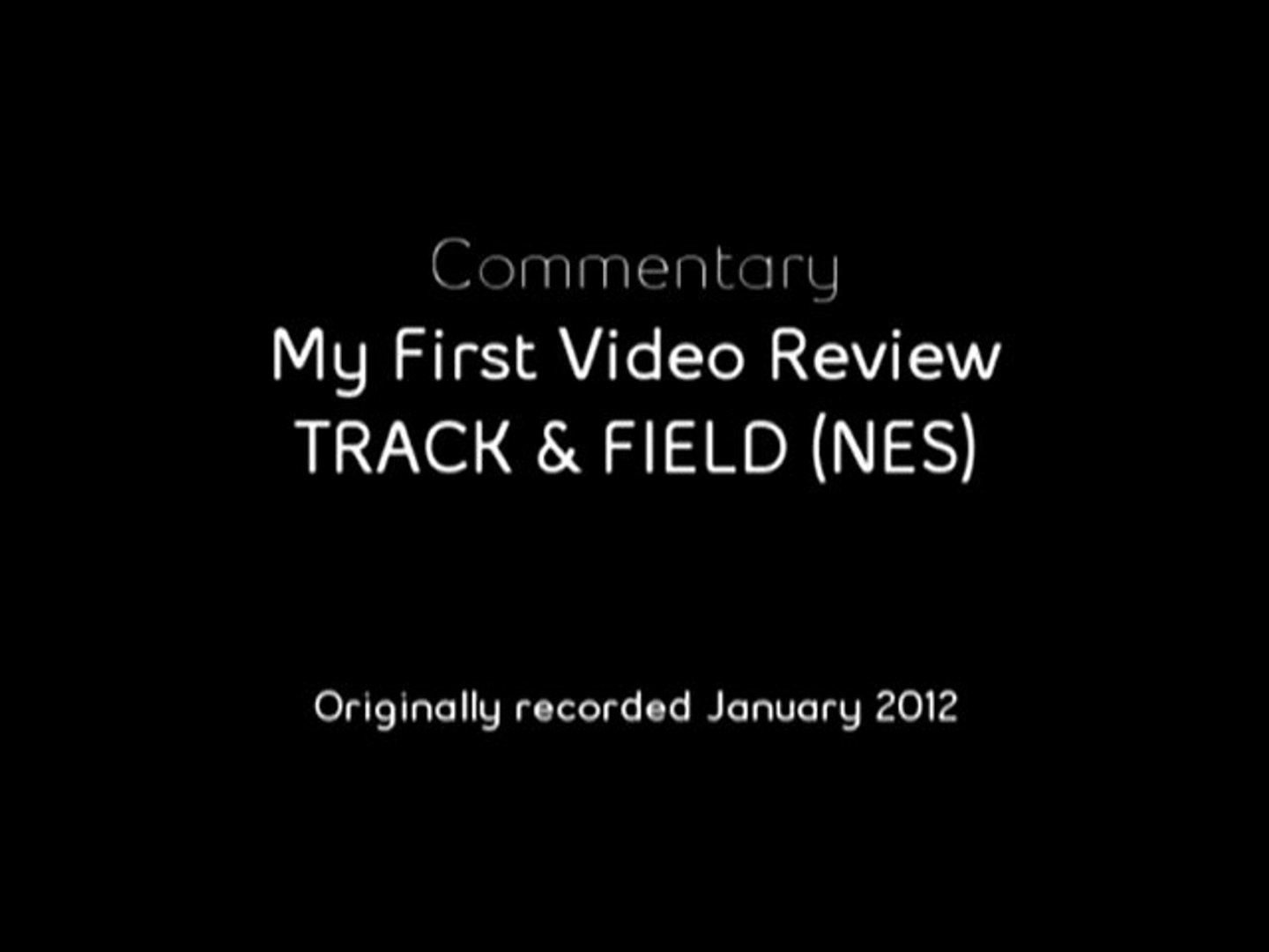 Commentary - Track And Field (NES) Old Review