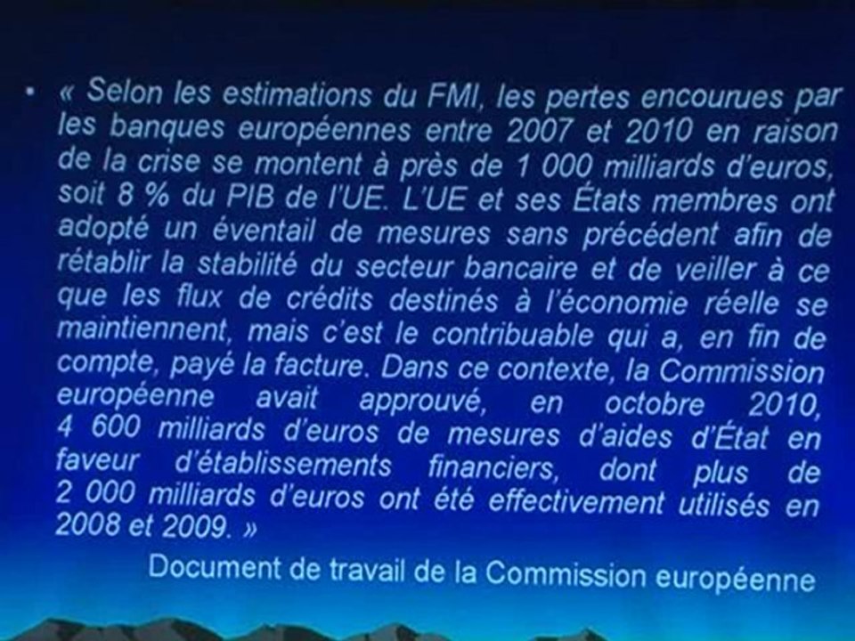 CRISE DE LA DETTE : LA SEULE FACON D'EN SORTIR. CONFERENCE/DEBAT AVEC DAMIEN MILLET - Partie 1