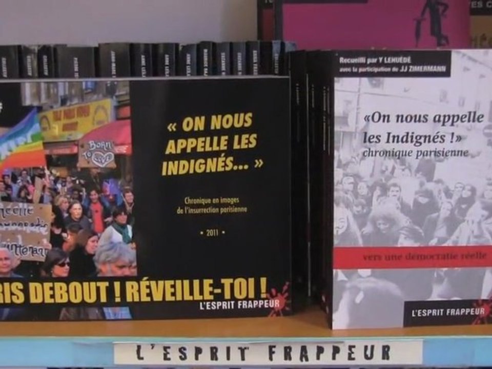 Présentation des livres des Indignés à la librairie Lady Long Solo
