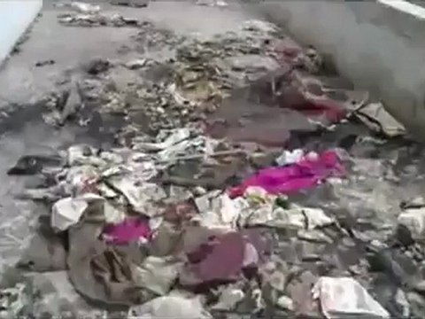 فري برس ريف حماه المحتل حرق بيت حسين الفطراوي من أهالي قرية التويني2012 4 18 Hama