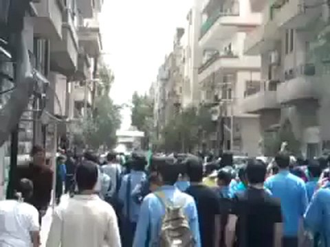فري برس ريف دمشق التل مظاهرة طلاب التل الأحرار لبيك يا الله 18 4 2012 ج1 Damascus