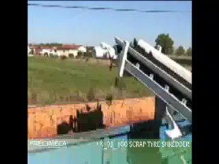 broyeur mobile PRECIMECA 16-02-100 pour pneumatiques usagés