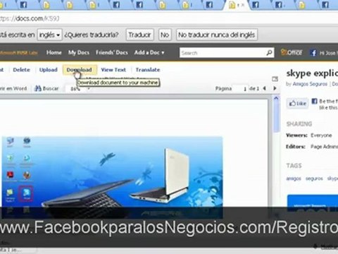 Como publicar documentos de Word, Excel y Power Point en una fanpage
