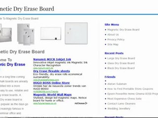 Magnetic Dry Erase Board