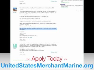 How do I become a Merchant marine?