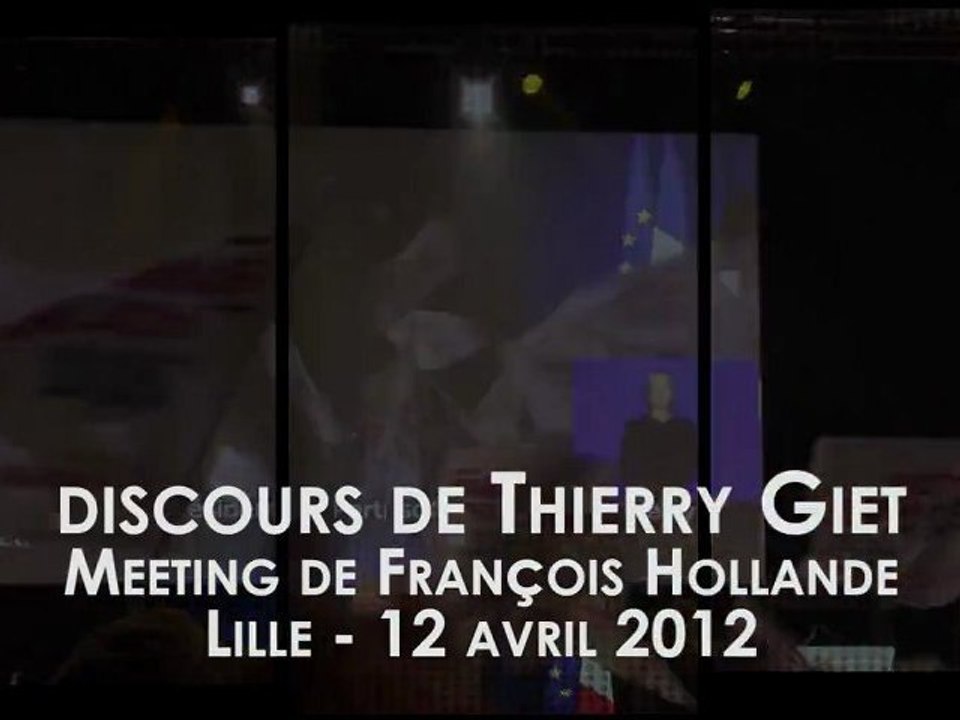 Meeting de soutien à François Hollande - Lille