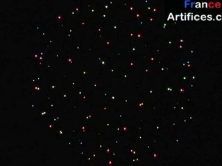 bombe 75mm pivoine multicolore