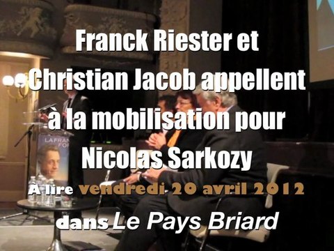 Christian Jacob appelle à soutenir Nicolas Sarkozy