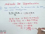 Método de igualación (Sistemas lineales 2x2) - HD