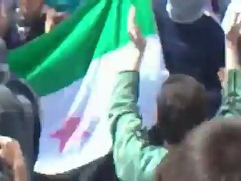 فري برس ريف حماه المحتل مدينة السلمية مظاهرة طلابية في 19 4 2012 DeerALzoor