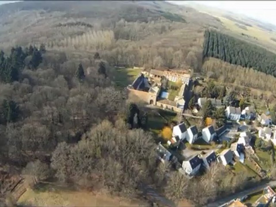 Ecole Grand Vol Paramoteur, Paris Nord, balade de l'instructeur dans le vexin 20 Février 2012.