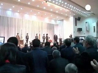 Le président officiellement investi en Ossétie du Sud.