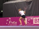 Fed Cup : les Françaises à l'entraînement à Besançon